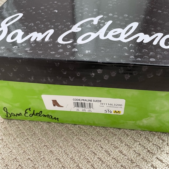 BN Sam Edelman Codie Ankle Bootie - Suede/Praline - Picture 6 of 10